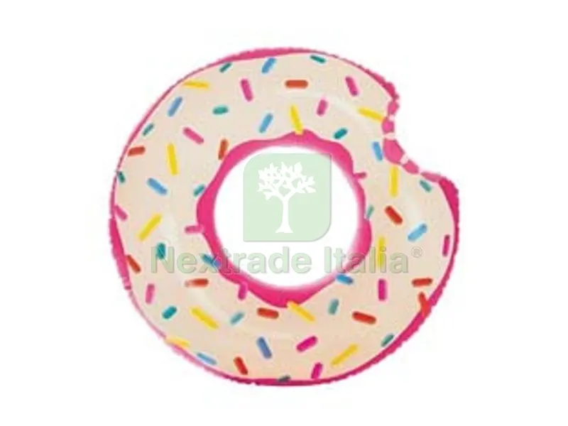 ciambella donut con zuccherini arcobaleno +9 anni - cm.107x99 - peso kg.0,58 (56265) — Tempo libero outdoor — rif. FERX.FER336932
