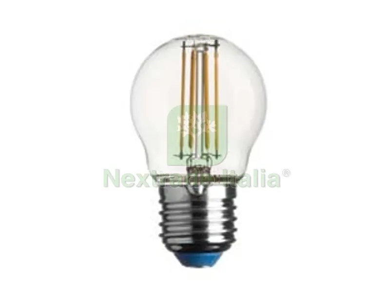 5BLISTER Lampada Filo LED Sfera Stick E27 - 6w - 4000?K naturale - 806 lm - 45x78h — Illuminazione — rif. FERX.FER381864