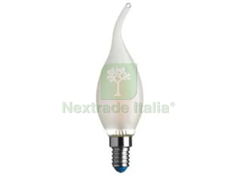 5BLISTER Lampada Filo LED Fiamma Stick Satinata E14 - 4.5w - 4000?K naturale - 470 lm - 35x123h — Illuminazione — rif. FERX.FER338530