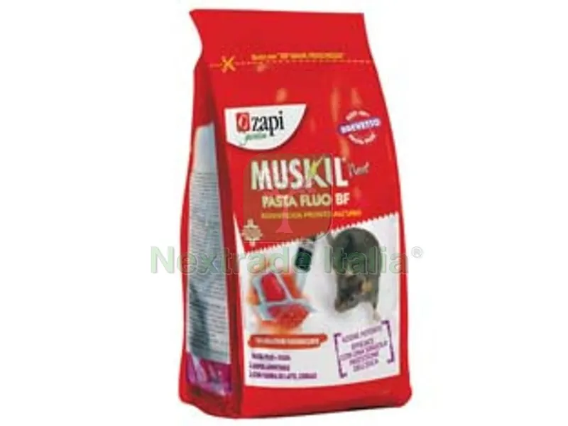 40PZ topicida muskil next pasta fluo rossa gr.150 - busta con zip gr.150 — Disinfestazione e controllo nocivi — rif. FERX.FER340229