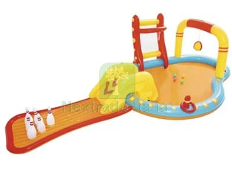 piscina con giochi gonfiabile "lil' champ play center" +2 anni - cm.435x213x117 - peso kg.7,350 (art.53068) — Gonfiabili e galleggianti — rif. FERX.FER341837 piscina con giochi gonfiabile "lil' champ play center" +2 anni - cm.435x213x117 - peso kg.7,350 (art.53068) — Gonfiabili e galleggianti — rif. FERX.FER341837