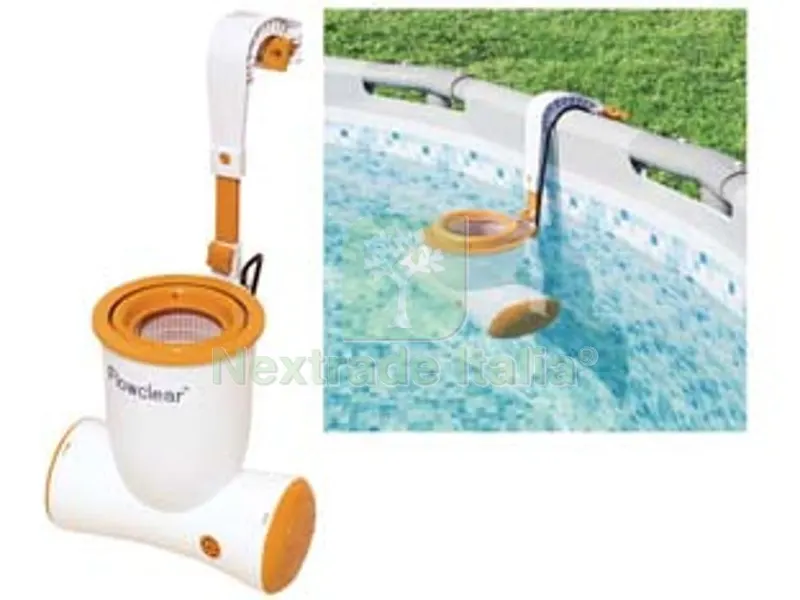 pompa di filtraggio e skimmer di superficie "skimatic" - 2.574 lt./h., pisc. fino a 20.500 lt.(art.58462) — Pulizia e filtri piscina — rif. FERX.FER341912 pompa di filtraggio e skimmer di superficie "skimatic" - 2.574 lt./h., pisc. fino a 20.500 lt.(art.58462) — Pulizia e filtri piscina — rif. FERX.FER341912
