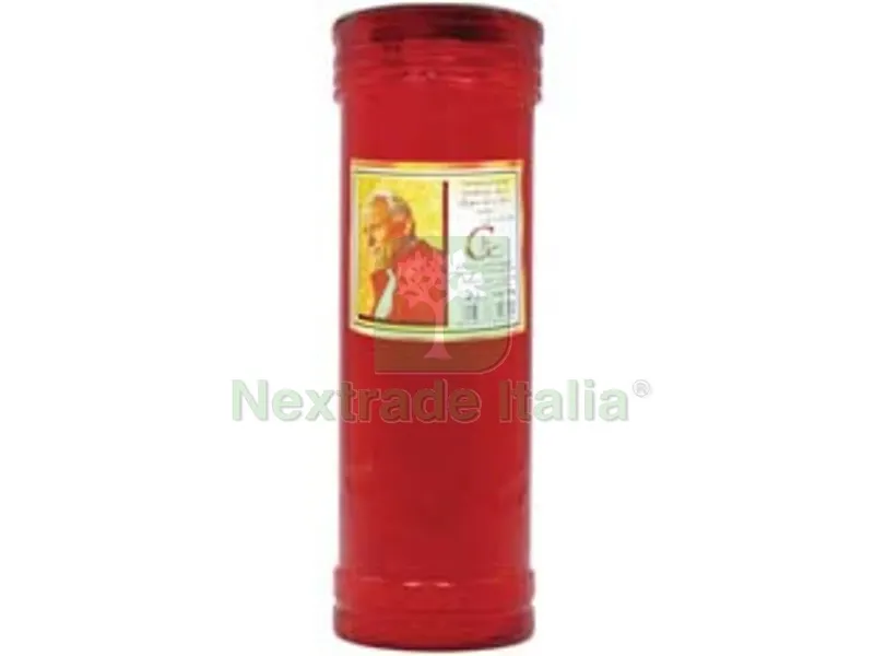 12PZ CERO VOTIVO "PAPA GIOVANNI" - ? cm.8x21h. gr.400 durata 86 ore circa — Casalinghi e organizzazione — rif. FERX.FER342056