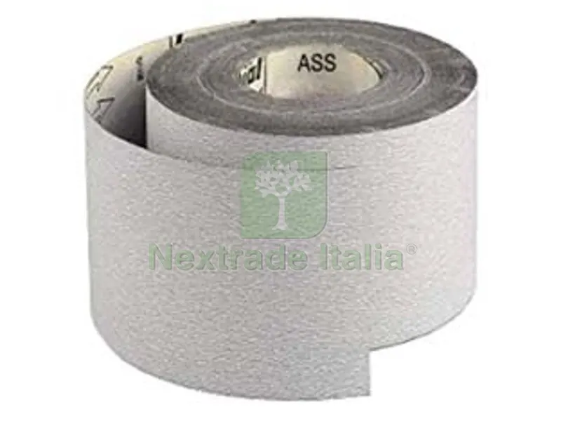 100MT CARTA ABRASIVA STEARATA AL CORINDONE CON SUPPORTO LATTICE ASS - grana 320, mt.100 — Punte, frese e dischi — rif. FERX.FER342438 100MT CARTA ABRASIVA STEARATA AL CORINDONE CON SUPPORTO LATTICE ASS - grana 320, mt.100 — Punte, frese e dischi — rif. FERX.FER342438