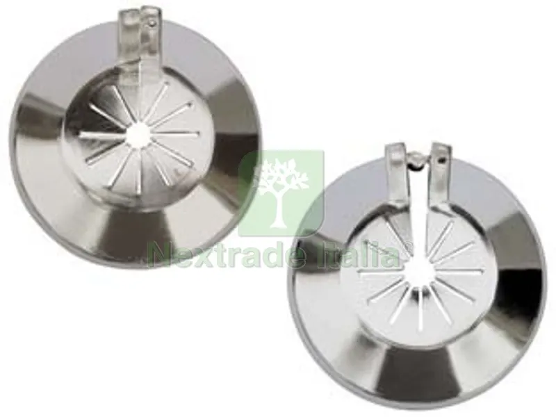25PZ Rosetta Universale Apribile in Polipropilene Cromata - ? interno da mm.10 a mm.16 — Pile e batterie — rif. FERX.FER343299