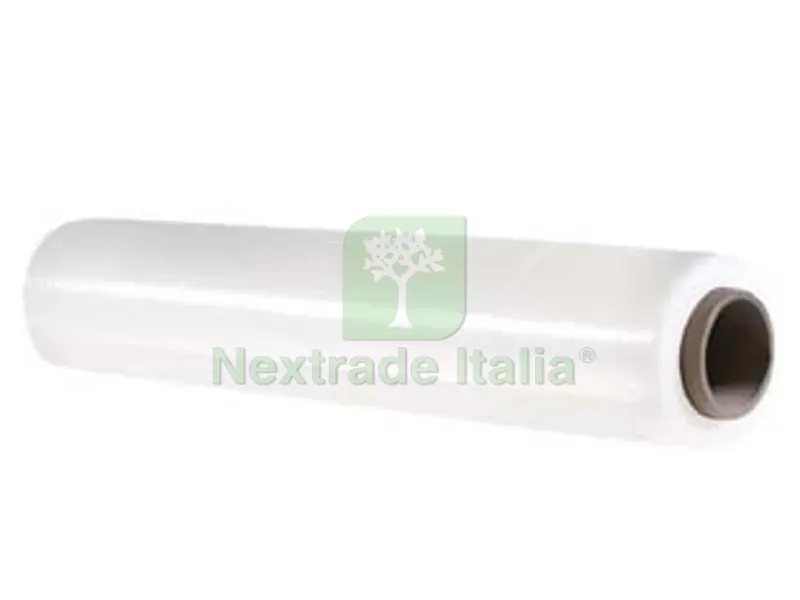 6PZ FILM ESTENSIBILE MANUALE BIANCO - cm.50h. lunghezza rotolo mt.300 - spessore My 23 — Teli e film di protezione — rif. FERX.FER343732 6PZ FILM ESTENSIBILE MANUALE BIANCO - cm.50h. lunghezza rotolo mt.300 - spessore My 23 — Teli e film di protezione — rif. FERX.FER343732