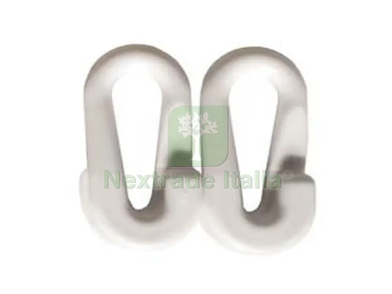 25PZ Maglia di Giunzione per Catena in Plastica - ? mm.8 conf.25 pz. — Casalinghi e organizzazione — rif. FERX.FER344166
