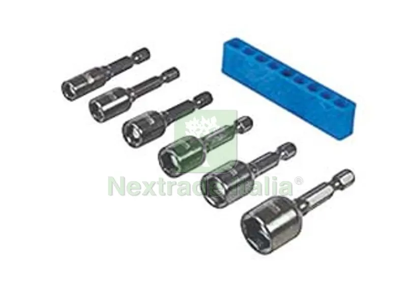 5PZ INSERTI A BUSSOLA SERIE PEZZI 6 MM.5,5 - 13 — Chiavi e bussole — rif. FERX.FER344623