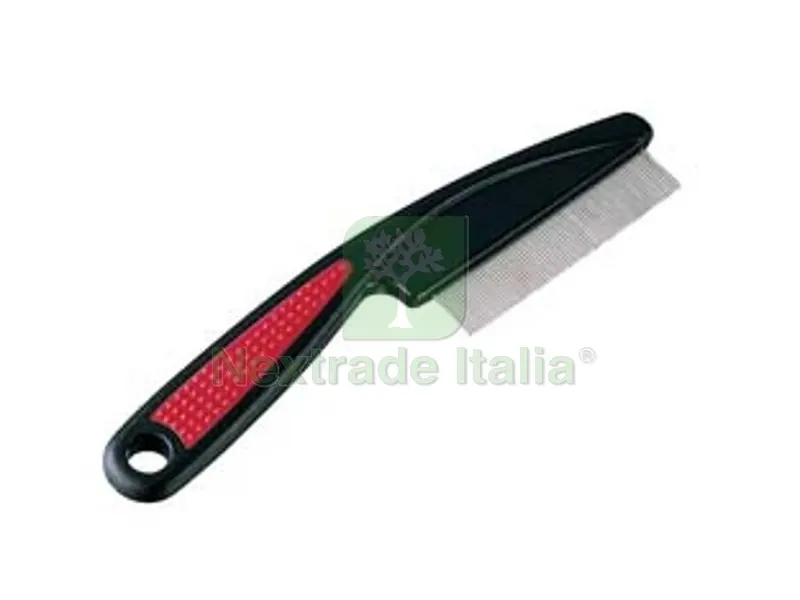 3PZ PETTINE ANTIPULCI GRO 5838 PER CANI E GATTI CON PELO CORTO E MEDIO - cm.15x1x4h. — Gatti — rif. FERX.FER346030