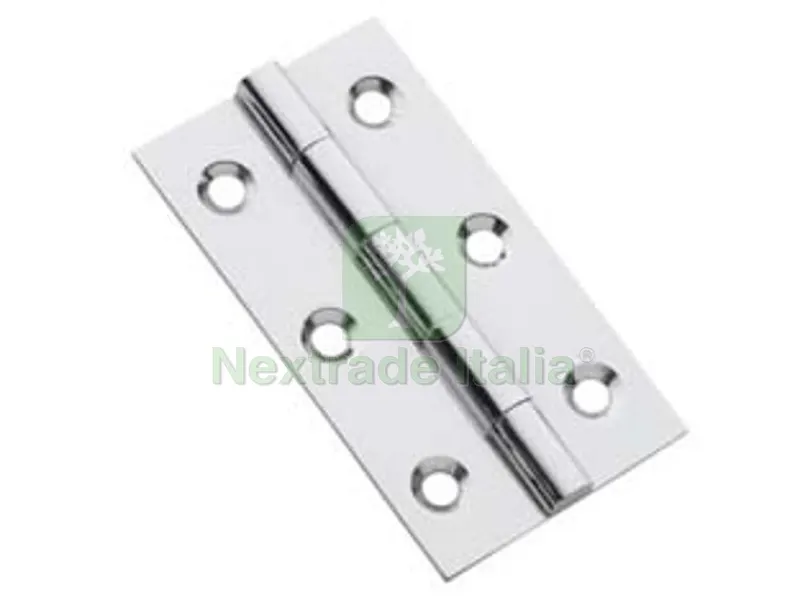 24PZ Cerniere Strette in Acciaio Inox Perno Fisso - mm.40x30x0,8 — Cerniere e cardini — rif. FERX.FER346245