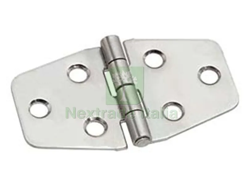 24PZ Cerniere per Nautica a Biscotto Simmetriche in Acciaio Inox ART.854 - mm.40x70x1,5 — Cerniere e cardini — rif. FERX.FER346252