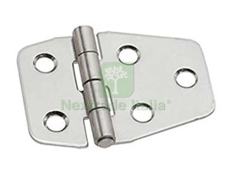 24PZ Cerniere per Nautica a Biscotto Asimmetriche in Acciaio Inox ART.852 - mm.40x55x1,5 — Cerniere e cardini — rif. FERX.FER346269