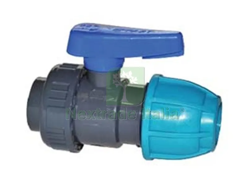 VALVOLA SFERA A COMPRESSIONE MONOGHIERA FILETTO FEMMINA POLIPROPILENE - F 32x1" — Rubinetti e valvole — rif. FERX.FER346429 VALVOLA SFERA A COMPRESSIONE MONOGHIERA FILETTO FEMMINA POLIPROPILENE - F 32x1" — Rubinetti e valvole — rif. FERX.FER346429