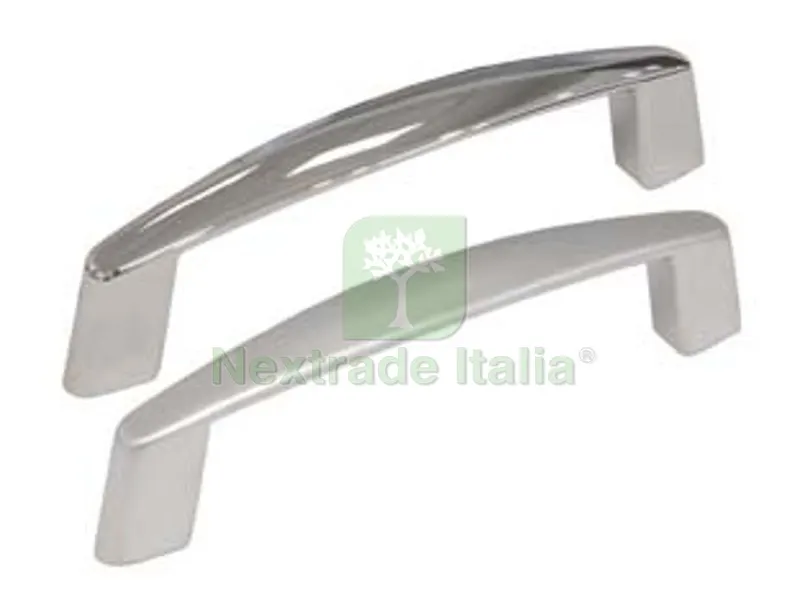 5PZ Maniglie per Mobili Fisse MOD.UN17-18 in Zama - interfori mm.96 cromo lucido — Maniglie e pomelli — rif. FERX.FER347143