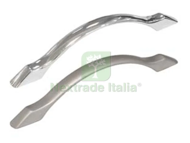 10PZ Maniglie per Mobili Fisse MOD.UR28 in Zama - interfori mm.96 cromo opaco — Maniglie e pomelli — rif. FERX.FER347167