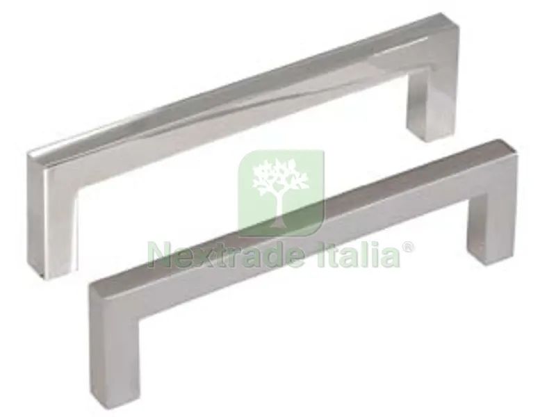 5PZ Maniglie per Mobili Fisse MOD.UN34 in Zama - interfori mm.96 cromo opaco — Maniglie e pomelli — rif. FERX.FER347495