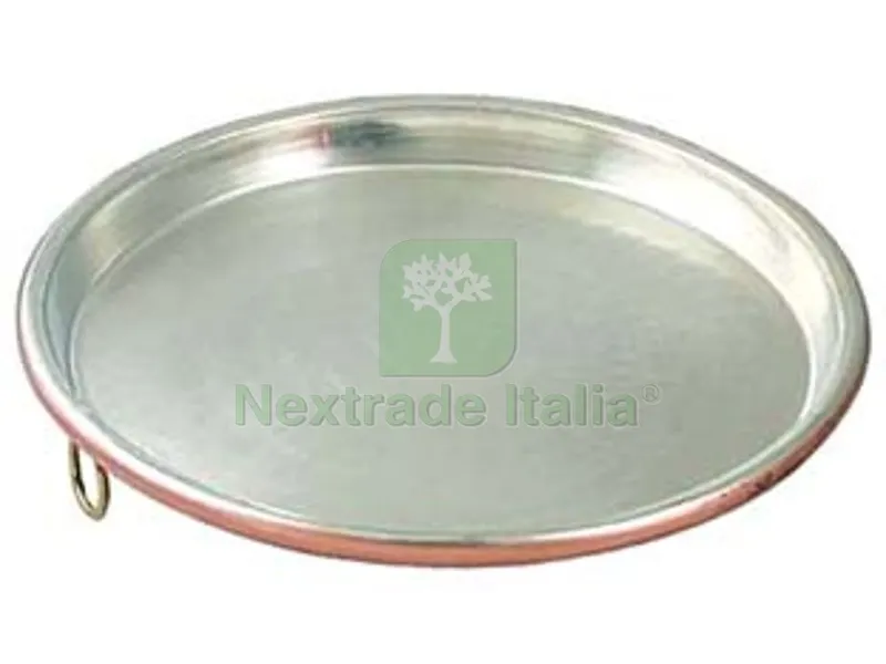 TEGLIA IN RAME STAGNATO PER FARINATA - cm.36x2h. — Casalinghi e organizzazione — rif. FERX.FER347617 TEGLIA IN RAME STAGNATO PER FARINATA - cm.36x2h. — Casalinghi e organizzazione — rif. FERX.FER347617