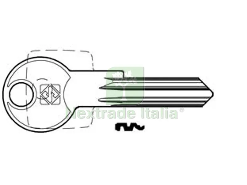 10PZ chiavi per cilindri 6 spine grandi ie29 - ie29 dx — Serrature e cilindri — rif. FERX.FER347785