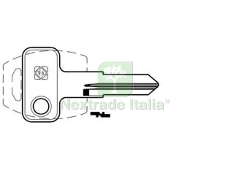 10PZ Chiavi per Cilindri Meroni 4 Spine Piccole MER35R - MER35R — Serrature e cilindri — rif. FERX.FER347815