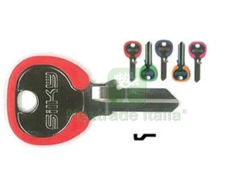 100PZ Chiavi per Cilindri Viro 4 Spine Piccole VI084DZ - VI084DZ DX silky 5 colori assortiti — Serrature e cilindri — rif. FERX.FER348027