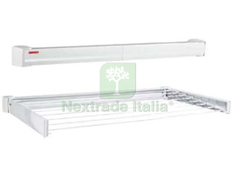 STENDIBIANCHERIA A PARETE STABILE "TELEGANT 72" - cm.103x5x7,7h. — Stendibiancheria e bucato — rif. FERX.FER348201