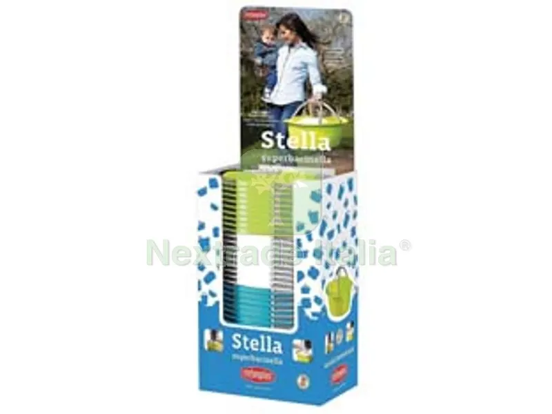 Espositore Superbacinella Stella Ovale LT.25 PZ.30 - colori assortiti - cm.60x40x25h. lt.25 — Articoli per ufficio — rif. FERX.FER348812 Espositore Superbacinella Stella Ovale LT.25 PZ.30 - colori assortiti - cm.60x40x25h. lt.25 — Articoli per ufficio — rif. FERX.FER348812