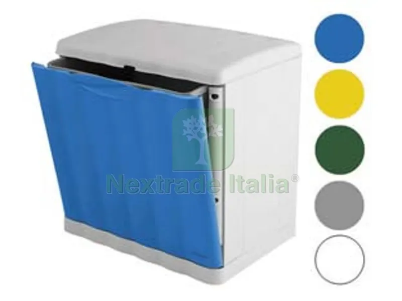 PATTUMIERA MODULARE AMICA ECO - SPACE IN POLIPROPILENE LT.20 - cm.40x30x40h. - colore grigio — Casalinghi e organizzazione — rif. FERX.FER348966