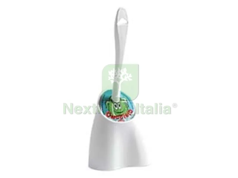 5PZ Portascopino Cucciolo in Polipropilene Bianco - ? cm.17x38h. — Accessori bagno — rif. FERX.FER349161