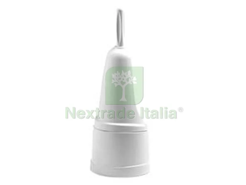 5PZ Portascopino Nuovo Storno in Polipropilene Bianco - ? cm.15x40h. — Accessori bagno — rif. FERX.FER349178