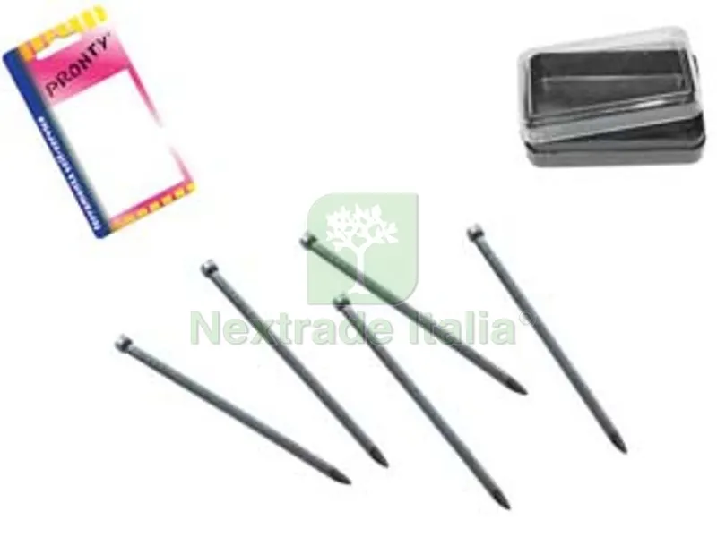 12BLISTER Chiodo Acciaio Testa Gruppino in Blister - mm.30, in bl.80 pz. — Chiodi e graffe — rif. FERX.FER349741