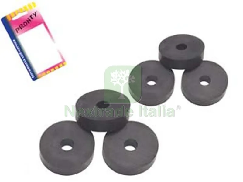12BLISTER Guarnizioni in Gomma per Rubinetto in Blister - in bl. pz.5 da 3/8" + pz. 5 da 1/2" — Guarnizioni e tenute — rif. FERX.FER349994