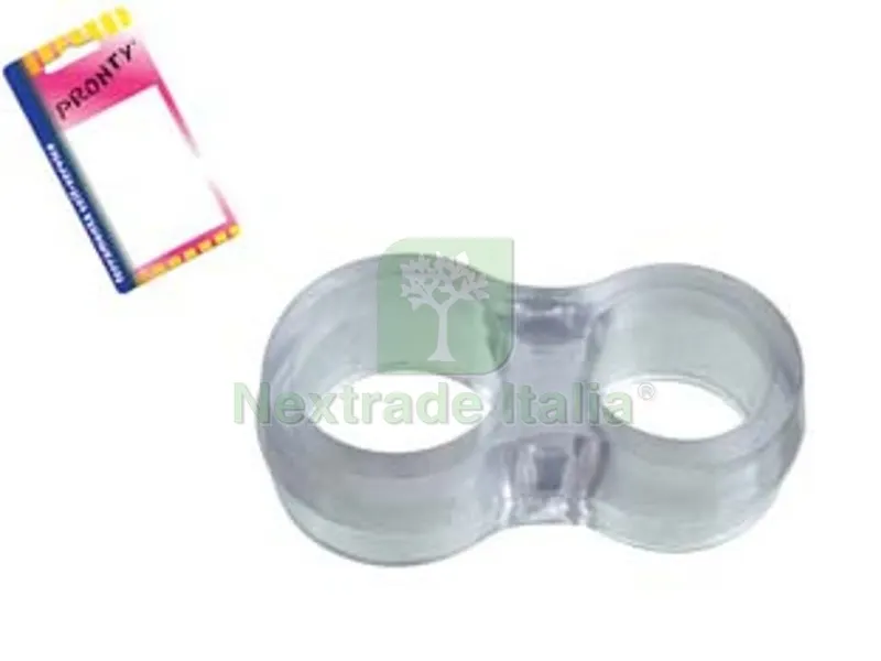 12BLISTER Paracolpi Antiurto Doppio per Maniglia in Blister - mm.47x25, in bl.4 pz. — Maniglie e pomelli — rif. FERX.FER350075