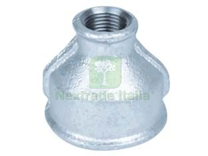5PZ MANICOTTO RIDOTTO FF IN GHISA ZINCATA - F 1" F 3/4" — Tubi e raccordi — rif. FERX.FER350600 5PZ MANICOTTO RIDOTTO FF IN GHISA ZINCATA - F 1" F 3/4" — Tubi e raccordi — rif. FERX.FER350600