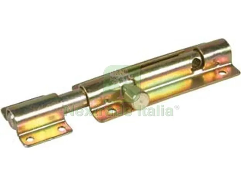 10PZ Catenaccio Rotondo Portalucchetto ART.63 - mm.200x40 — Lucchetti e catene — rif. FERX.FER350891