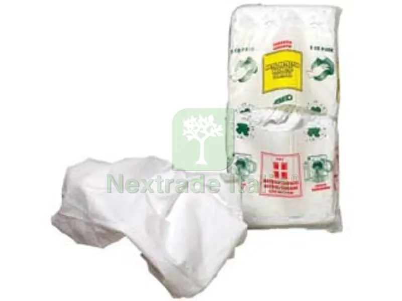 10KG PEZZAME BIANCO DI CAMICERIA DI COTONE CONF. KG.2 — Accessori bagno — rif. FERX.FER352246 10KG PEZZAME BIANCO DI CAMICERIA DI COTONE CONF. KG.2 — Accessori bagno — rif. FERX.FER352246