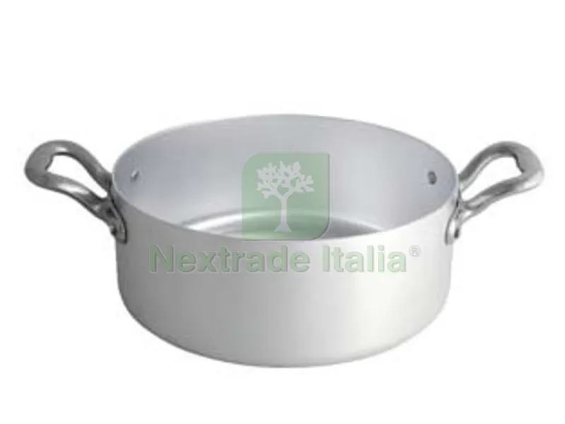 CASSERUOLA CILINDRICA MEZZA FONDA IN ALLUMINIO CON 2 MANIGLIE - cm.24 — Cucina e coltelleria — rif. FERX.FER353779 CASSERUOLA CILINDRICA MEZZA FONDA IN ALLUMINIO CON 2 MANIGLIE - cm.24 — Cucina e coltelleria — rif. FERX.FER353779