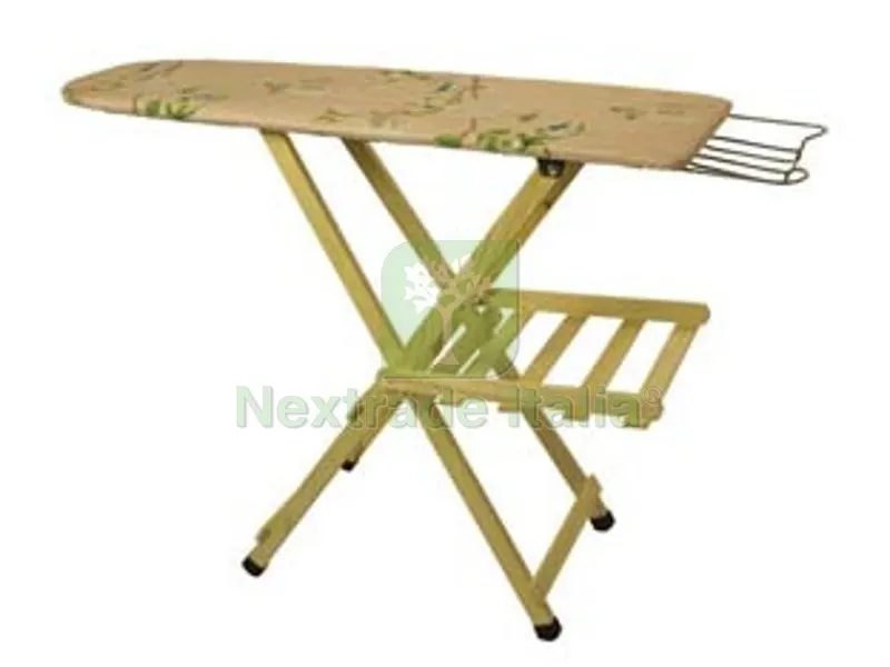 asse da stiro con apanni in legno e aferro in metallo - cm.35x110 — Stendibiancheria e bucato — rif. FERX.FER354103