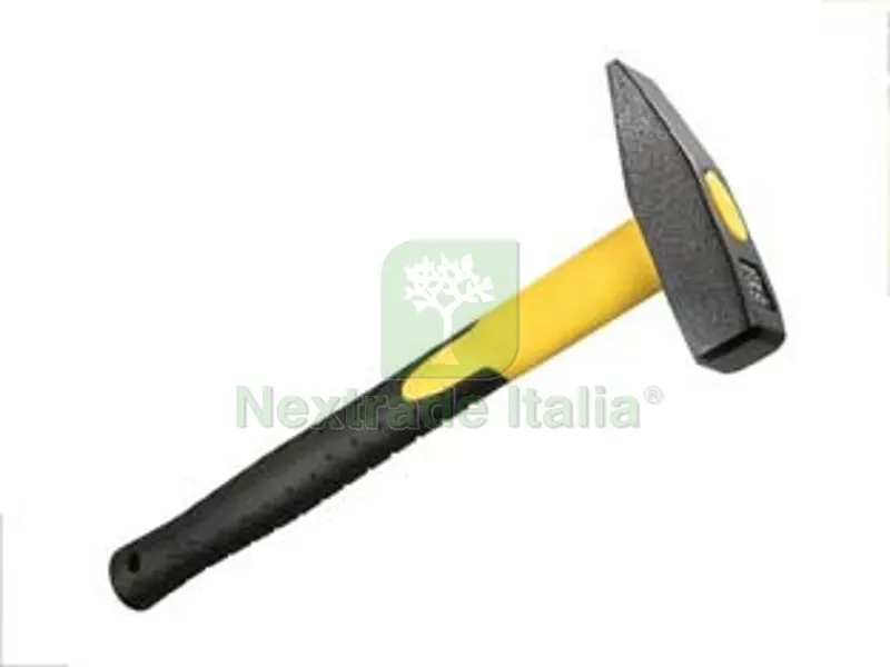 MARTELLO TIPO TEDESCO CON MANICO IN FIBRA DI VETRO - gr.400 - manico mm.270 — Martelli e mazze — rif. FERX.FER354813