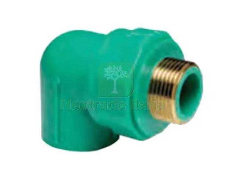 10PZ CURVA 90? FILETTATA MASCHIO IN PPR PN25 - M ? mm.20x1/2" — Tubi e raccordi — rif. FERX.FER356503