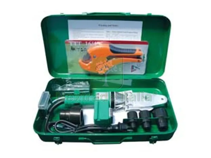 kit saldatura polifusore completo in valigetta - polifusore 600w — Saldatrici e accessori — rif. FERX.FER356572 kit saldatura polifusore completo in valigetta - polifusore 600w — Saldatrici e accessori — rif. FERX.FER356572