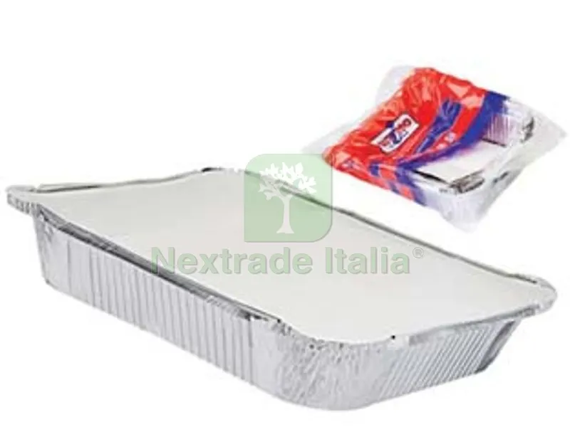 24PZ VASCHETTA ALLUMINIO CON COPERCHIO - 2 porzioni, pz.3 — Casalinghi e organizzazione — rif. FERX.FER357838