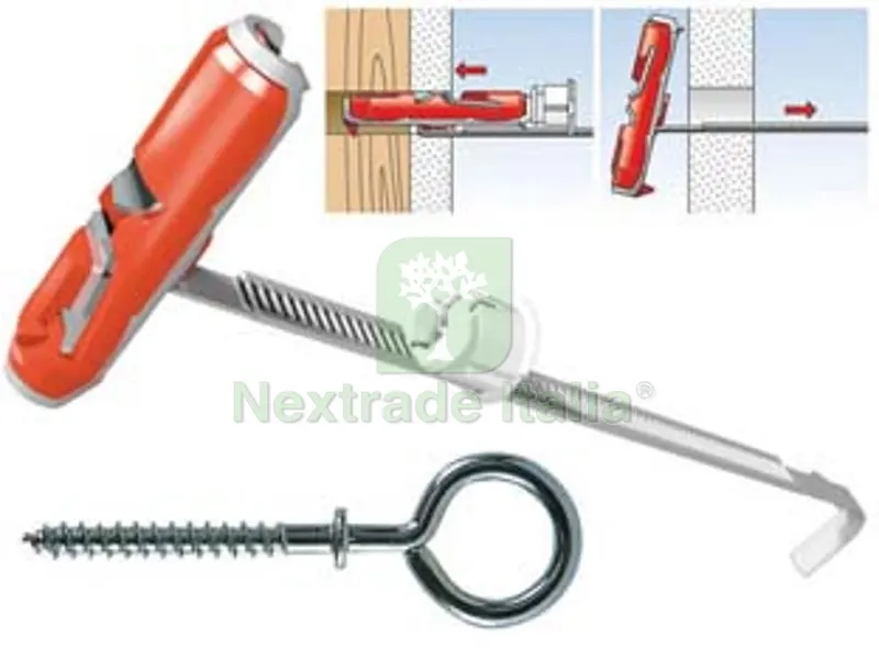 25PZ Fissaggio Basculante in Nylon "duotec 10O" - ? mm.10 — Tasselli e ancoraggi — rif. FERX.FER358453