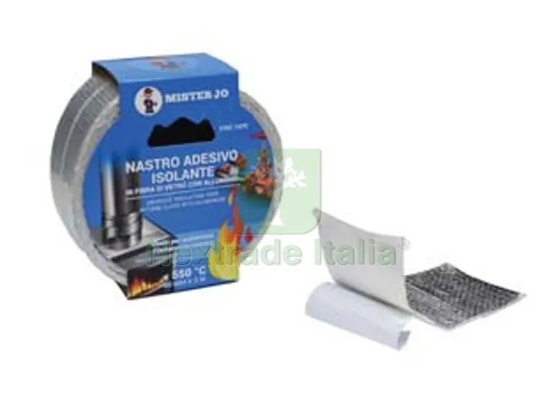 3PZ NASTRO ADESIVO ISOLANTE IN FIBRA DI VETRO + ALLUMINIO ALTE TEMPERATURE - mm.50 x 3 mt. — Adesivi e sigillanti — rif. FERX.FER359153 3PZ NASTRO ADESIVO ISOLANTE IN FIBRA DI VETRO + ALLUMINIO ALTE TEMPERATURE - mm.50 x 3 mt. — Adesivi e sigillanti — rif. FERX.FER359153