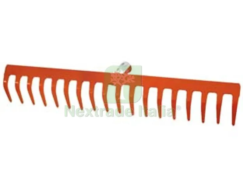 5PZ Rastrello in Acciaio Verniciato Spessore MM.4 - 10 denti — Attrezzi da giardino — rif. FERX.FER252607