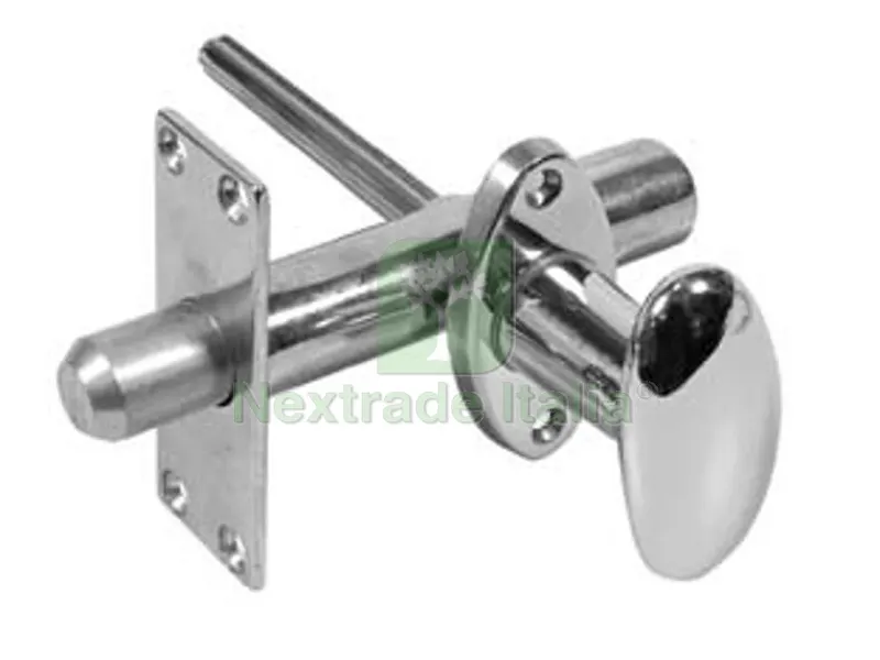 Catenaccio a Cremagliera da Infilare in Ottone Cromato - ? mm.17x80 — Lucchetti e catene — rif. FERX.FER360111 Catenaccio a Cremagliera da Infilare in Ottone Cromato - ? mm.17x80 — Lucchetti e catene — rif. FERX.FER360111