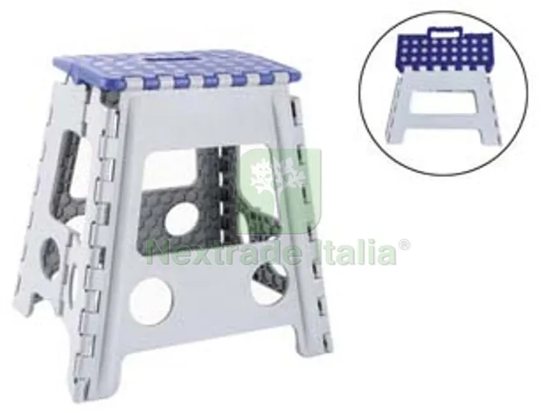 Sgabello Pieghevole Multiuso - aperto cm.22x22x31; chiuso cm.35,5x35x5 — Arredo — rif. FERX.FER474542 Sgabello Pieghevole Multiuso - aperto cm.22x22x31; chiuso cm.35,5x35x5 — Arredo — rif. FERX.FER474542