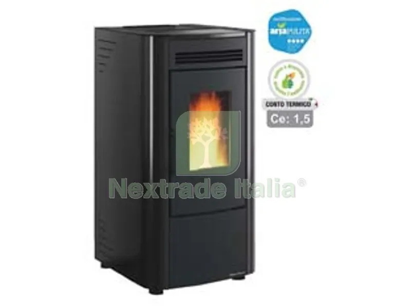 Stufa a Pellet Ketty EVO 2.0 6,5 KW Nera (conto Termico) - misure cm.45,6x50,7x88,4h. - peso kg.69 — Stufe e camini — rif. FERX.FER361576 Stufa a Pellet Ketty EVO 2.0 6,5 KW Nera (conto Termico) - misure cm.45,6x50,7x88,4h. - peso kg.69 — Stufe e camini — rif. FERX.FER361576