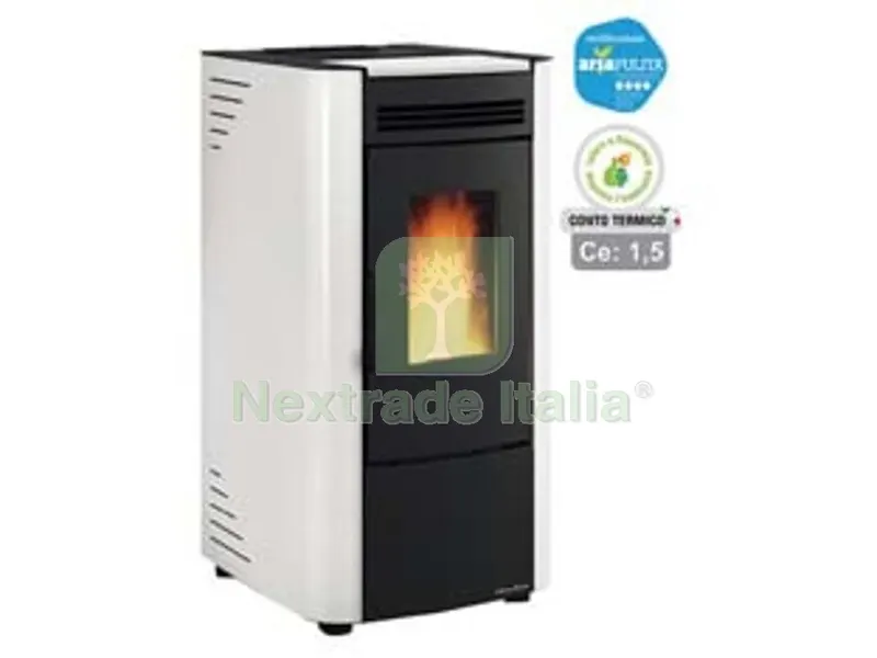 Stufa a Pellet Ketty EVO 2.0 6,5 KW Bianca (conto Termico) - misure cm.45,6x50,7x88,4h. - peso kg.69 — Stufe e camini — rif. FERX.FER361583 Stufa a Pellet Ketty EVO 2.0 6,5 KW Bianca (conto Termico) - misure cm.45,6x50,7x88,4h. - peso kg.69 — Stufe e camini — rif. FERX.FER361583