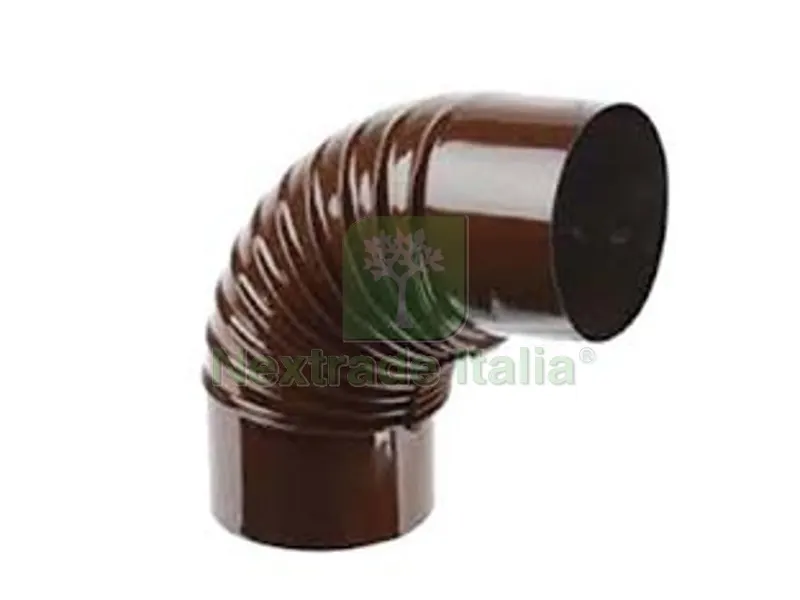 Gomito 90? Porcellanato per Stufe a Legna Marrone "ALA Smalto Classic" - ? mm.150 — Vernici e smalti — rif. FERX.FER362511