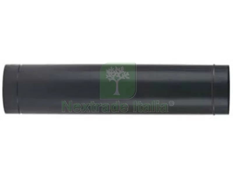 Tubo Porcellanato per Stufe a Legna Nero Opaco "ALA Smalto Classic" - ? mm.130x1000h. — Canne fumarie e fumisteria — rif. FERX.FER363167 Tubo Porcellanato per Stufe a Legna Nero Opaco "ALA Smalto Classic" - ? mm.130x1000h. — Canne fumarie e fumisteria — rif. FERX.FER363167